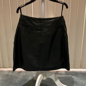 100% genuine leather skirt
